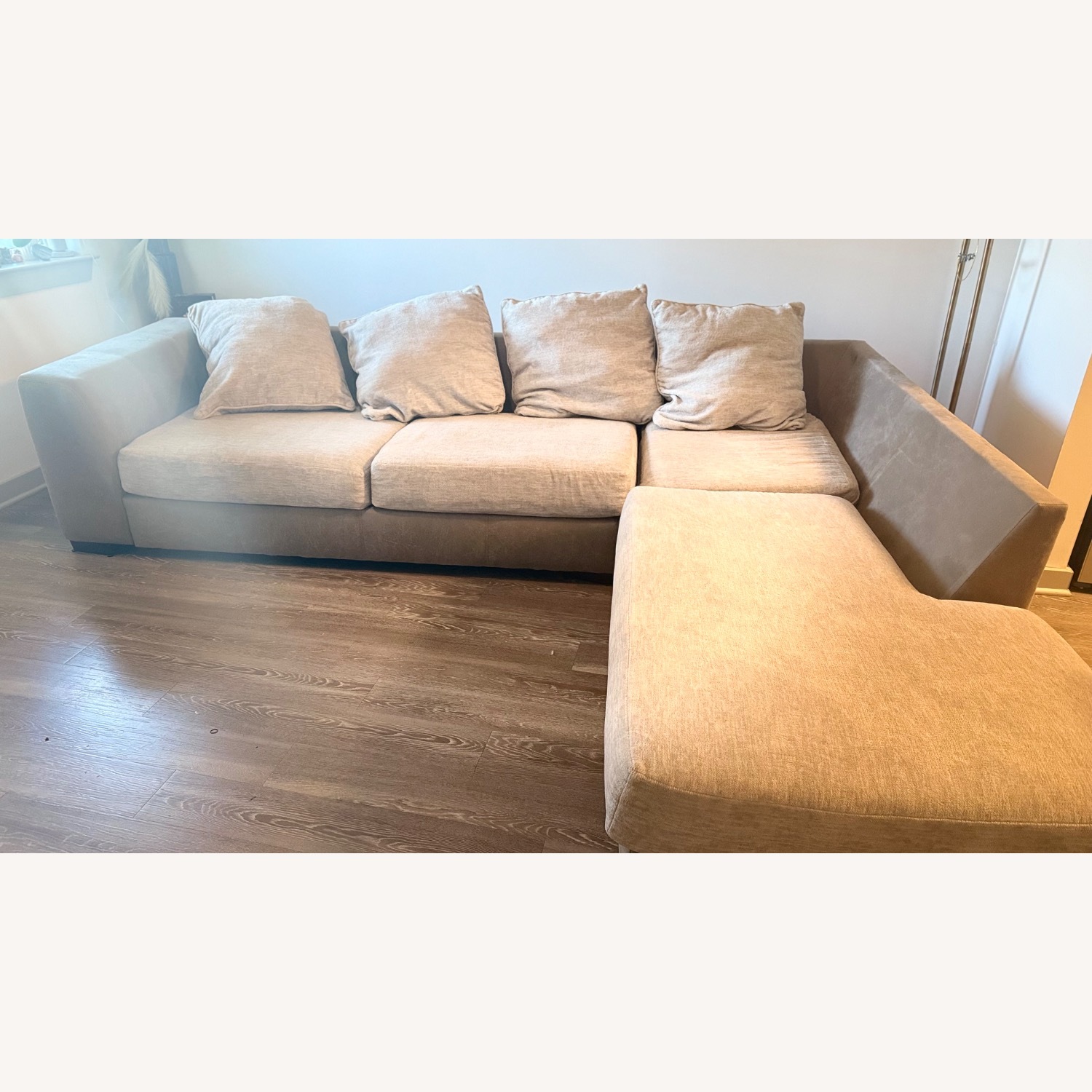 Rooms To Go Natural 2 Piece Sectional - image-10