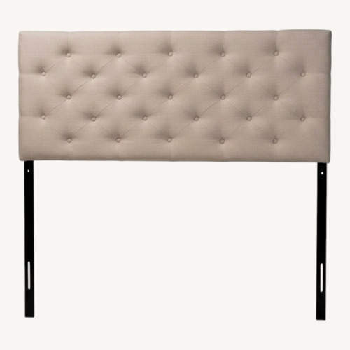 Used Baxton Studio Natural Fabric Headboard for sale on AptDeco