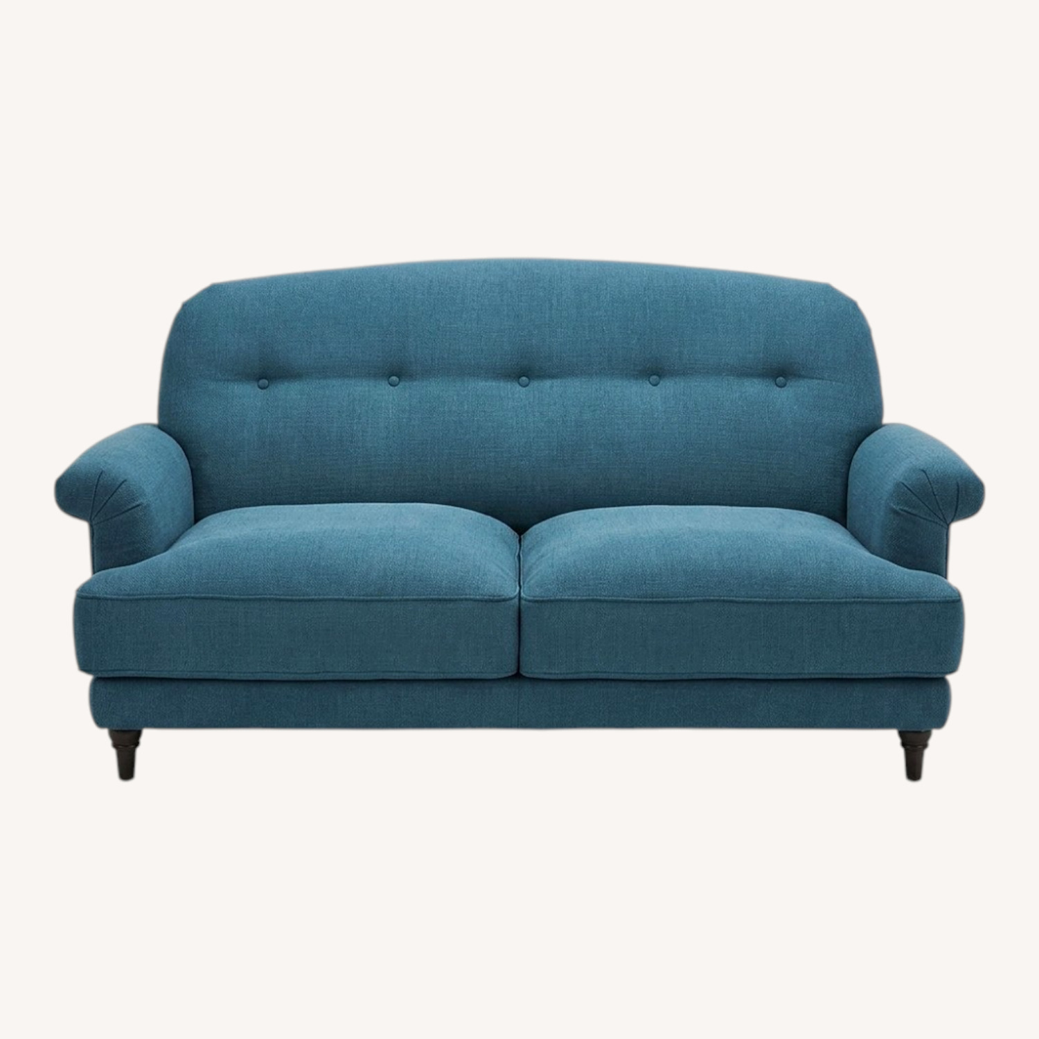 IKEA Esseboda Blue Fabric 3 Sofa and Ottoman - image-0