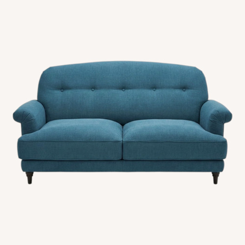 Used IKEA Esseboda Blue Fabric 3 Sofa and Ottoman for sale on AptDeco