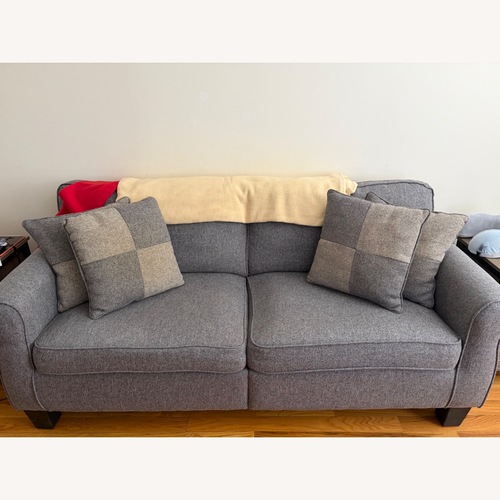 Used Light Gray Fabric Loveseat for sale on AptDeco