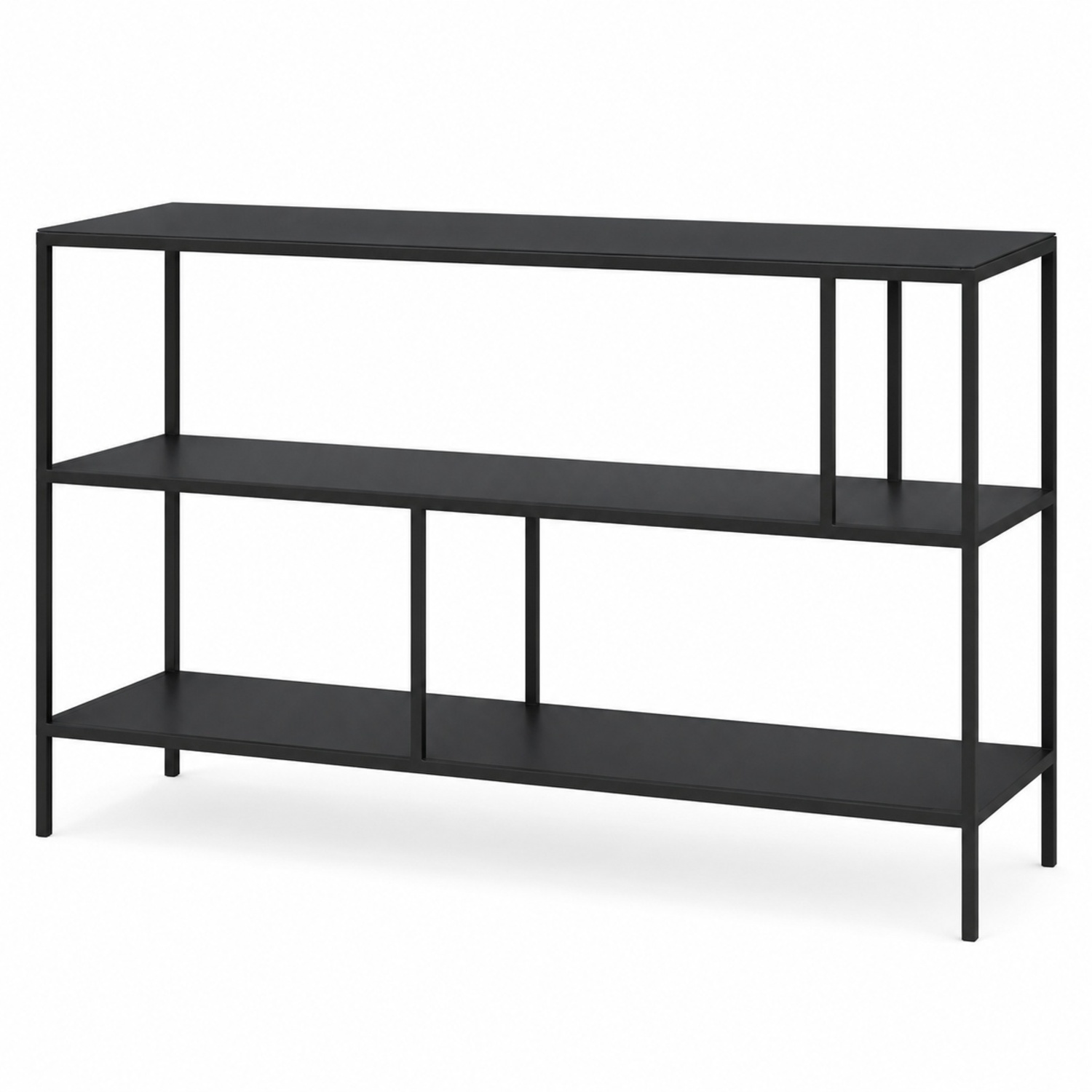 Foshay Console Bookcase — Natural Steel - image-4