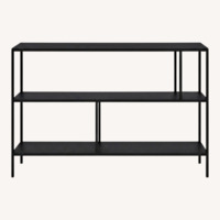 Foshay Console Bookcase — Natural Steel