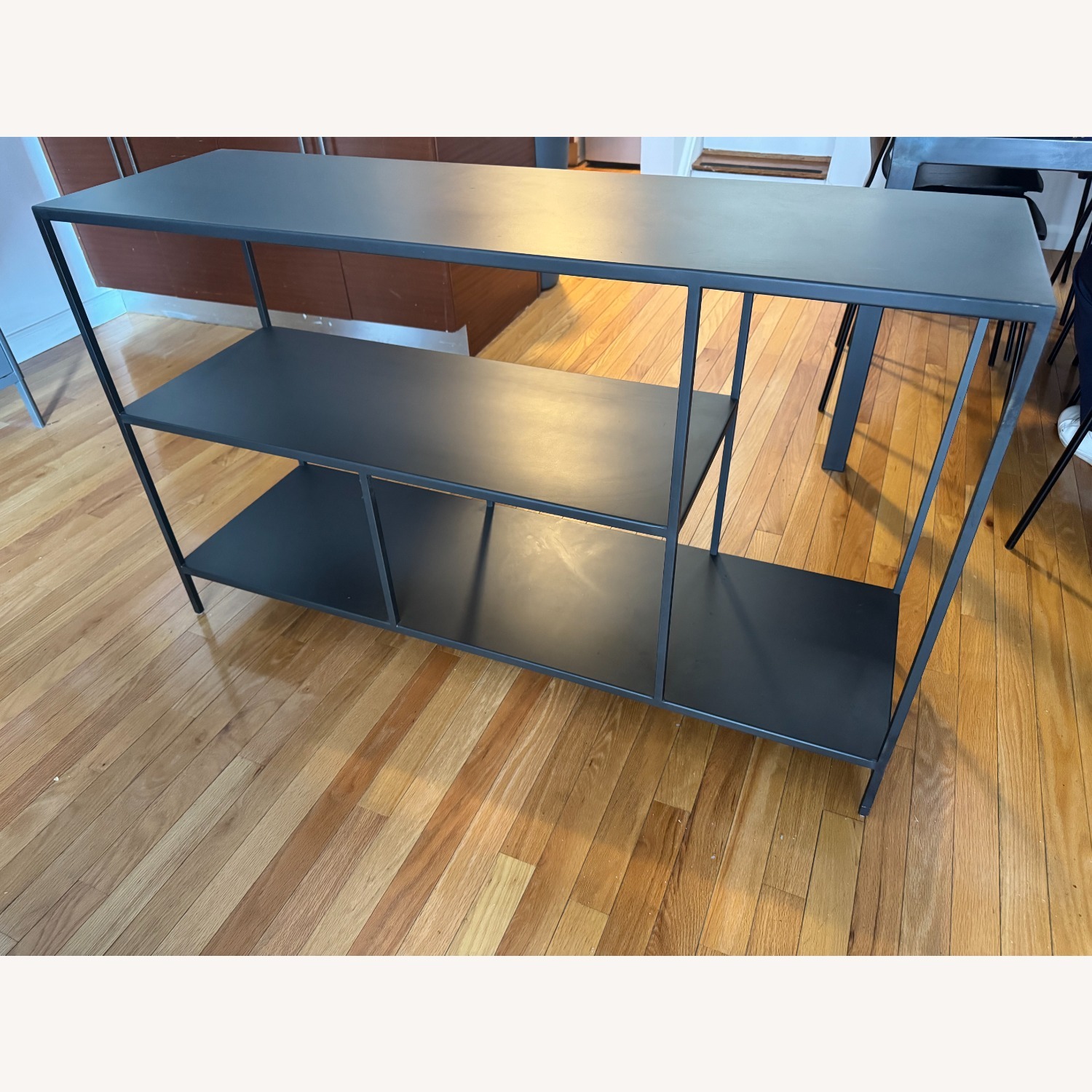 Foshay Console Bookcase — Natural Steel - image-3