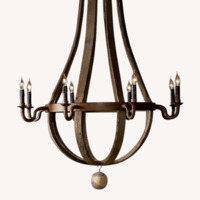 Restoration Hardware Wine Barrel 8-Arm Chandelier