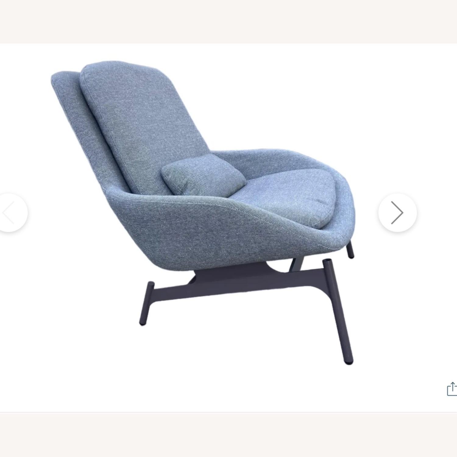 Blu Dot Field Chair Light Gray Fabric Armchair - image-5