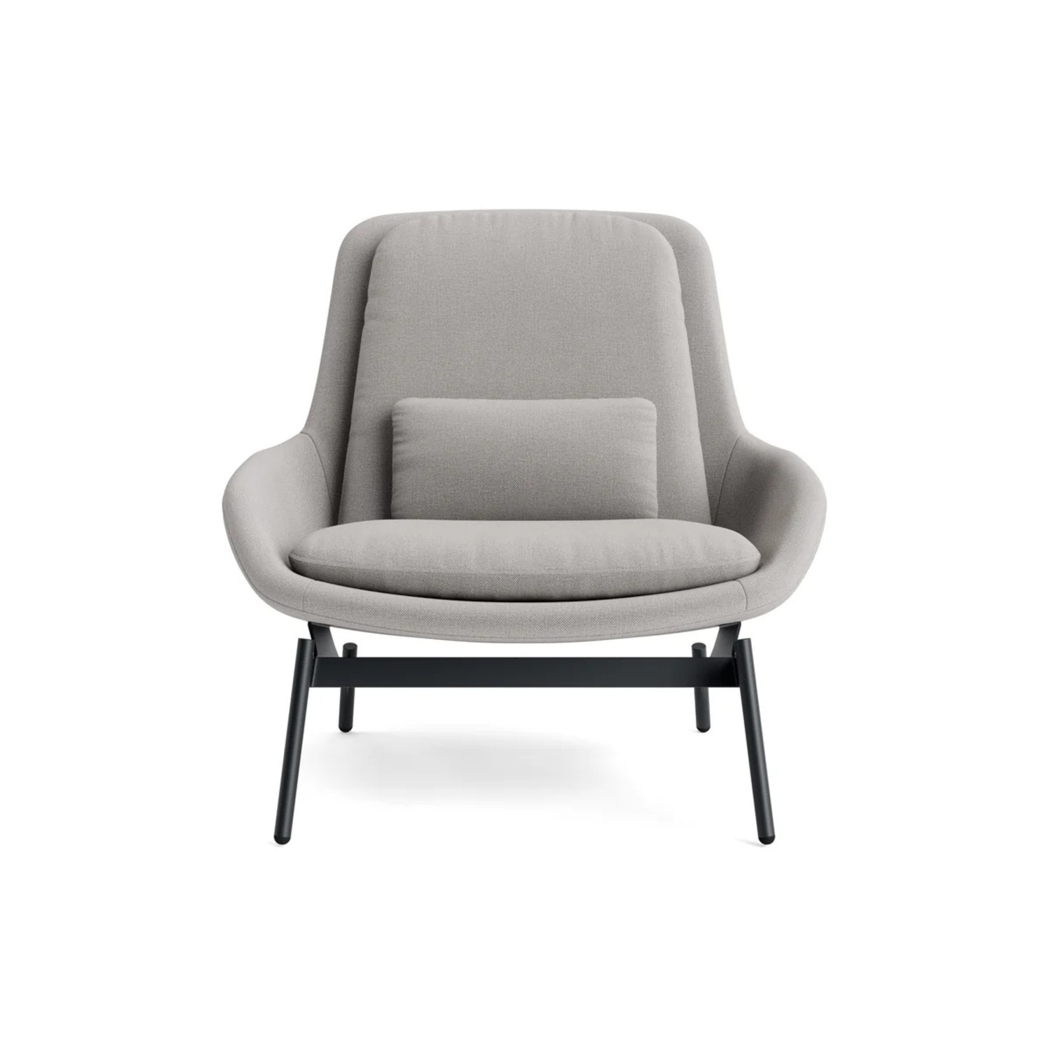 Blu Dot Field Chair Light Gray Fabric Armchair - image-6
