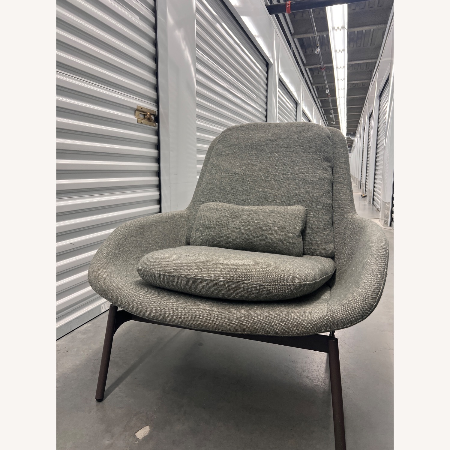 Blu Dot Field Chair Light Gray Fabric Armchair - image-2
