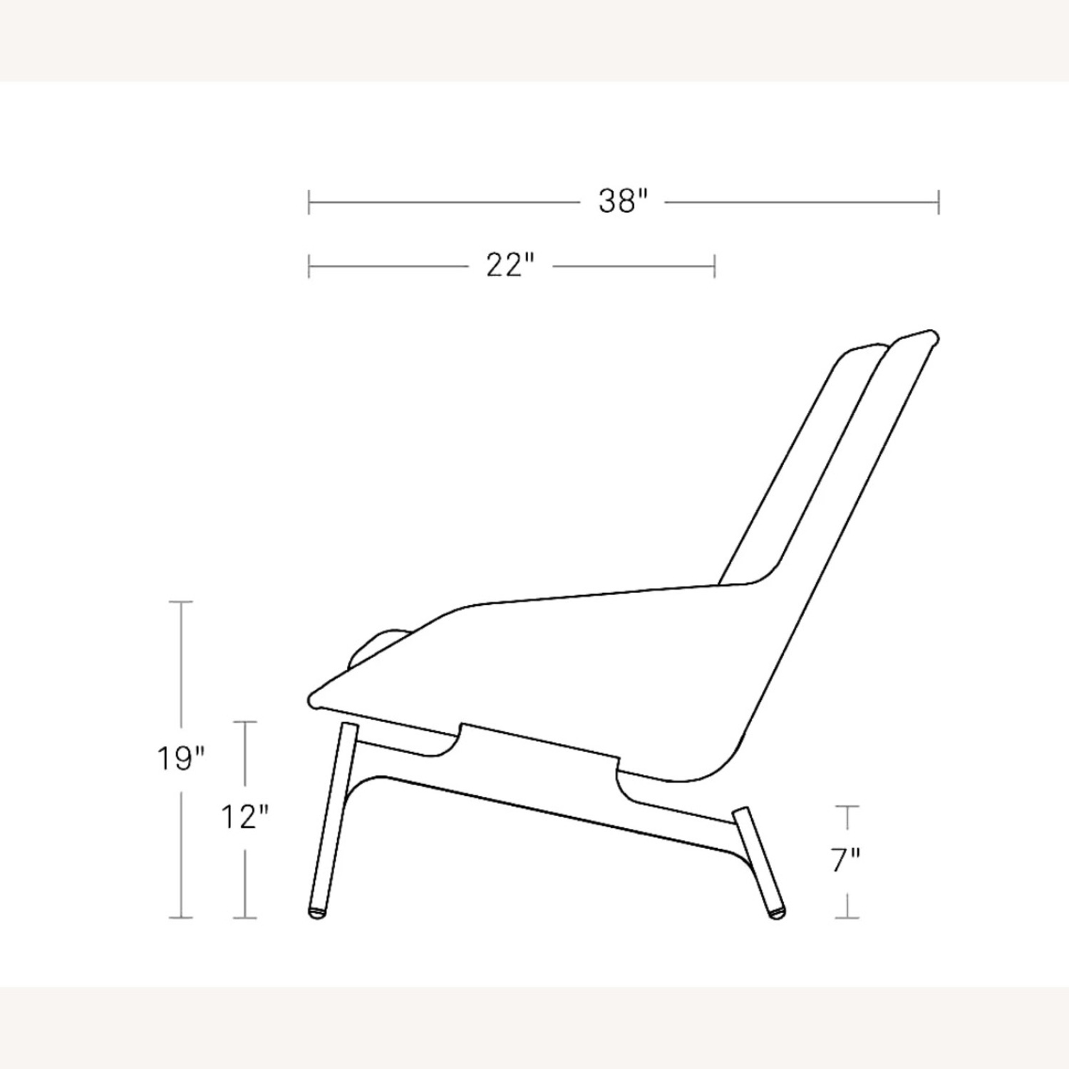 Blu Dot Field Chair Light Gray Fabric Armchair - image-4
