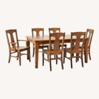 Pottery Barn Cortona Oak Dining Set