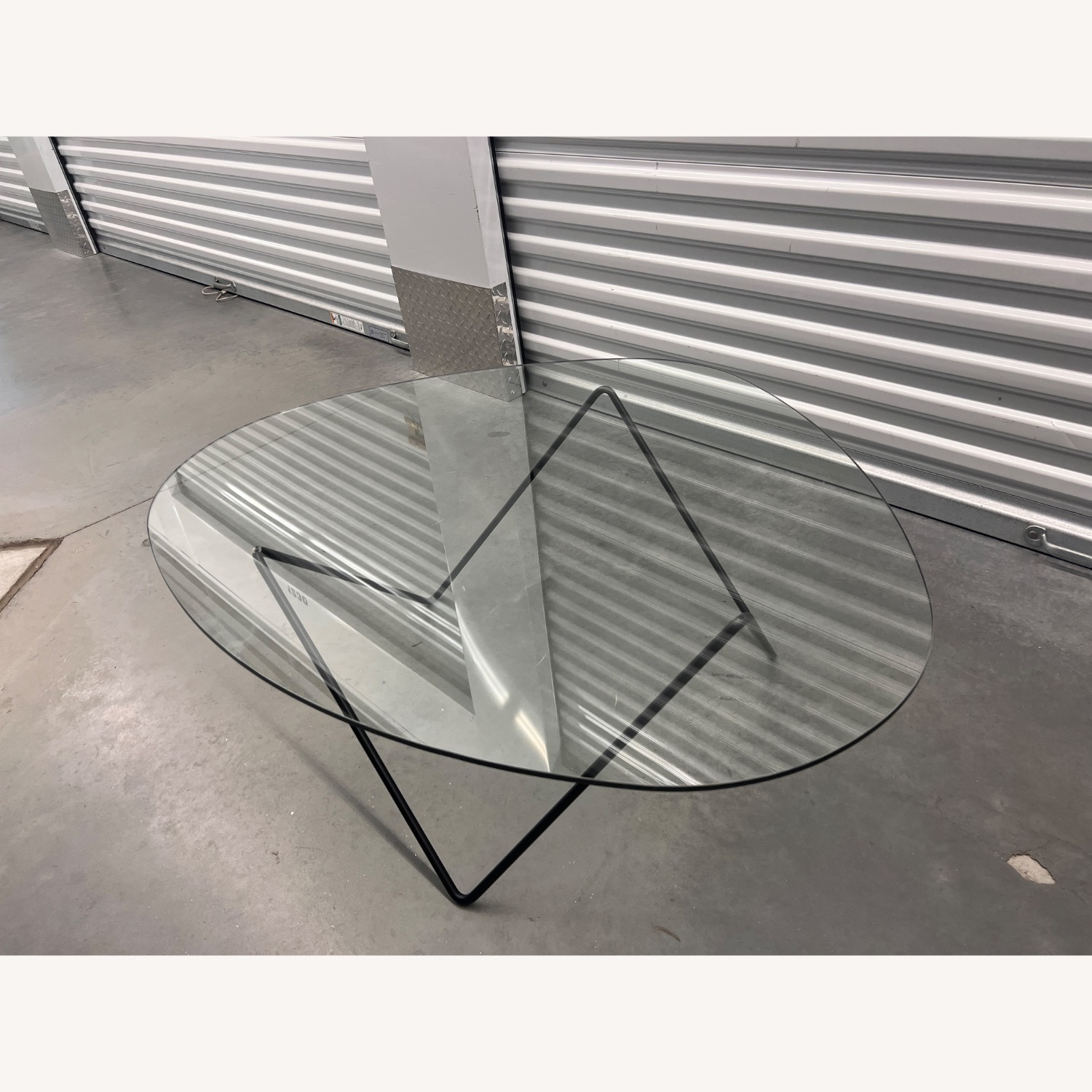 Gubi Style Pedrera Transparent Glass Coffee Table - image-2
