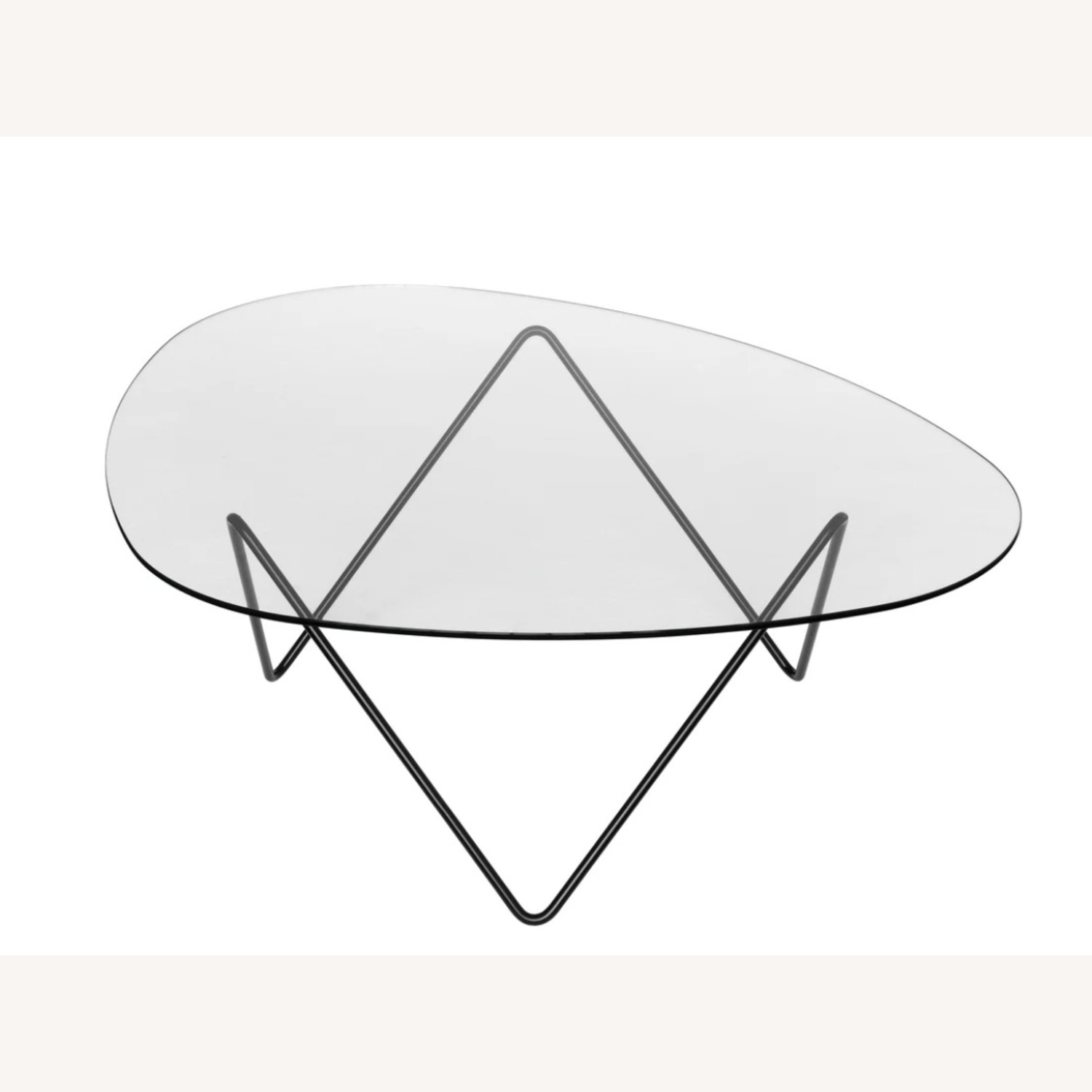 Gubi Style Pedrera Transparent Glass Coffee Table - image-3