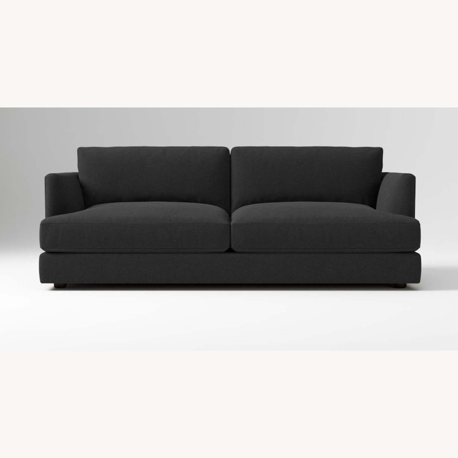 West Elm Haven Dark Gray Velvet Sleeper Sofa - image-9