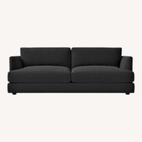 West Elm Haven Dark Gray Velvet Sleeper Sofa