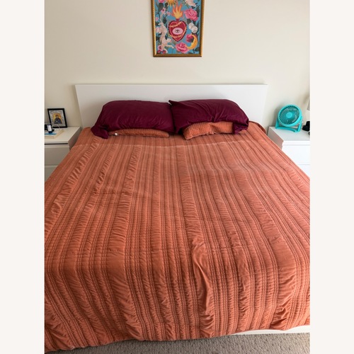 Used IKEA Malm White King Bed for sale on AptDeco