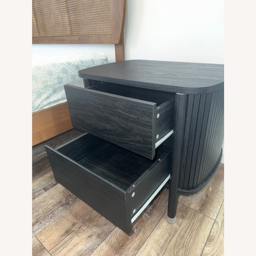 Used Overstock Black Wood Nightstands for sale on AptDeco