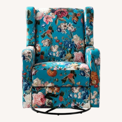 Used Wayfair Floral Metal Manual Recliner Swivel Rocker for sale on AptDeco