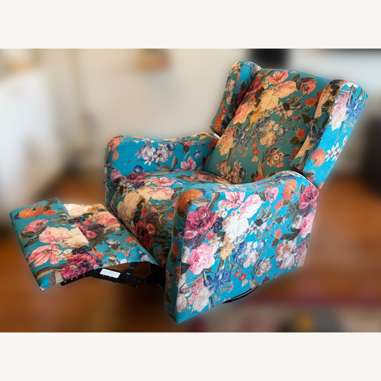 Wayfair Floral Metal Manual Recliner Swivel Rocker - image-3