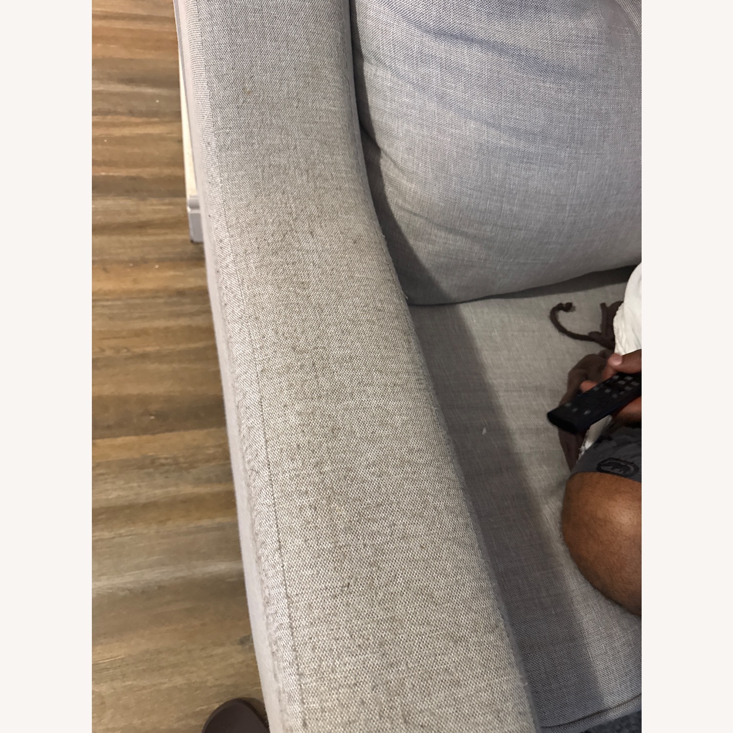 Ashley Furniture Silver Fabric 3+ Seater Sofa - image-4