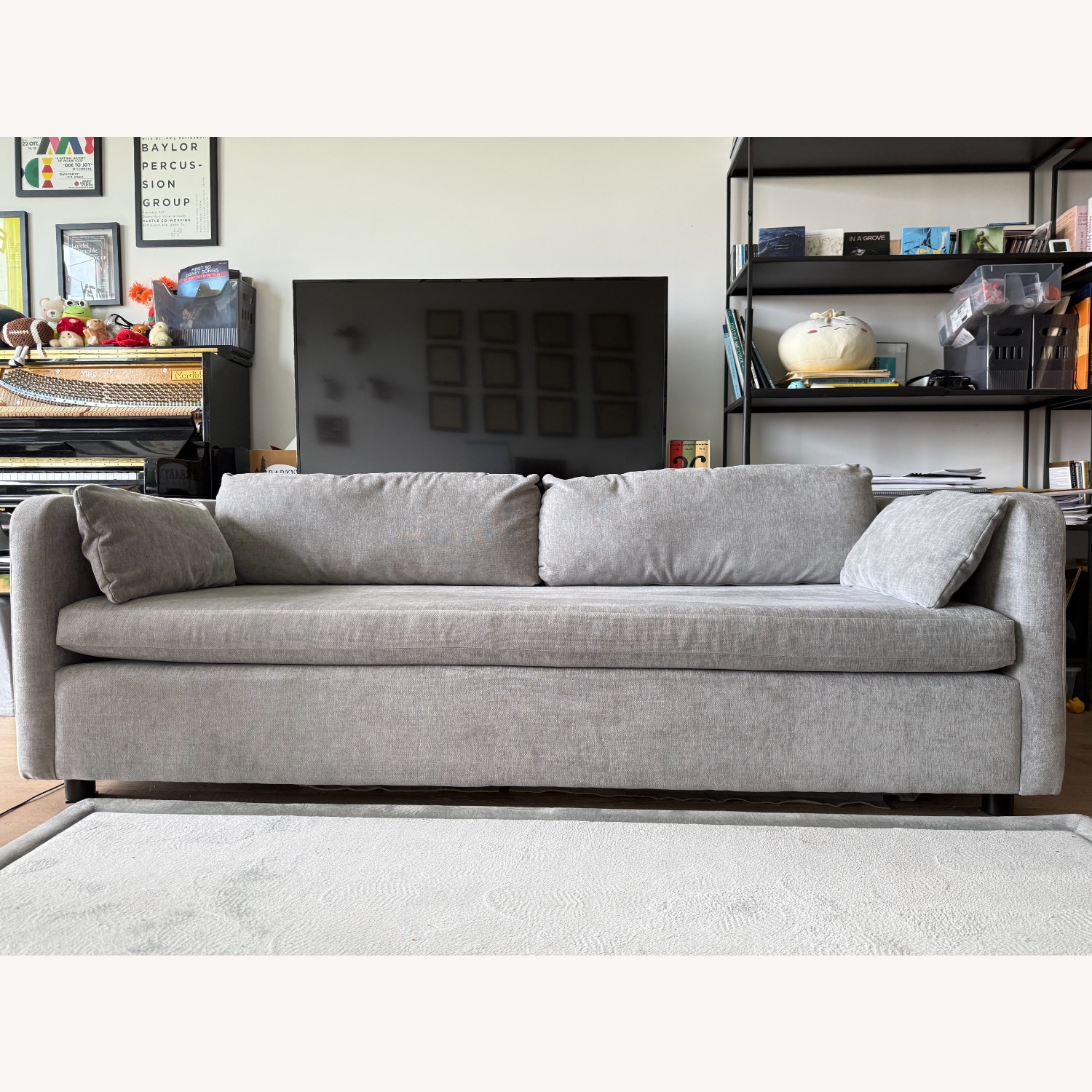 West Elm Bacall Curved Sofa - image-3
