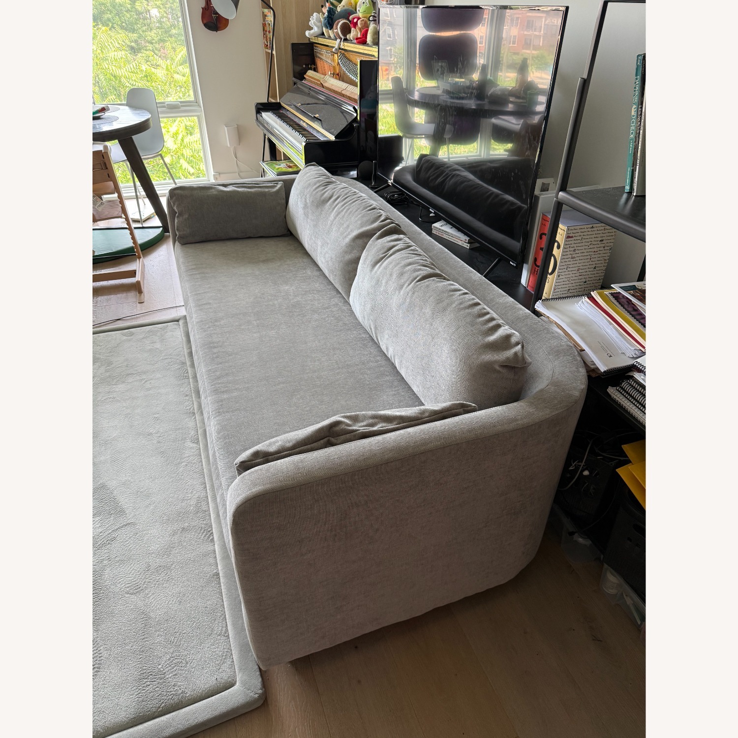 West Elm Bacall Curved Sofa - image-2