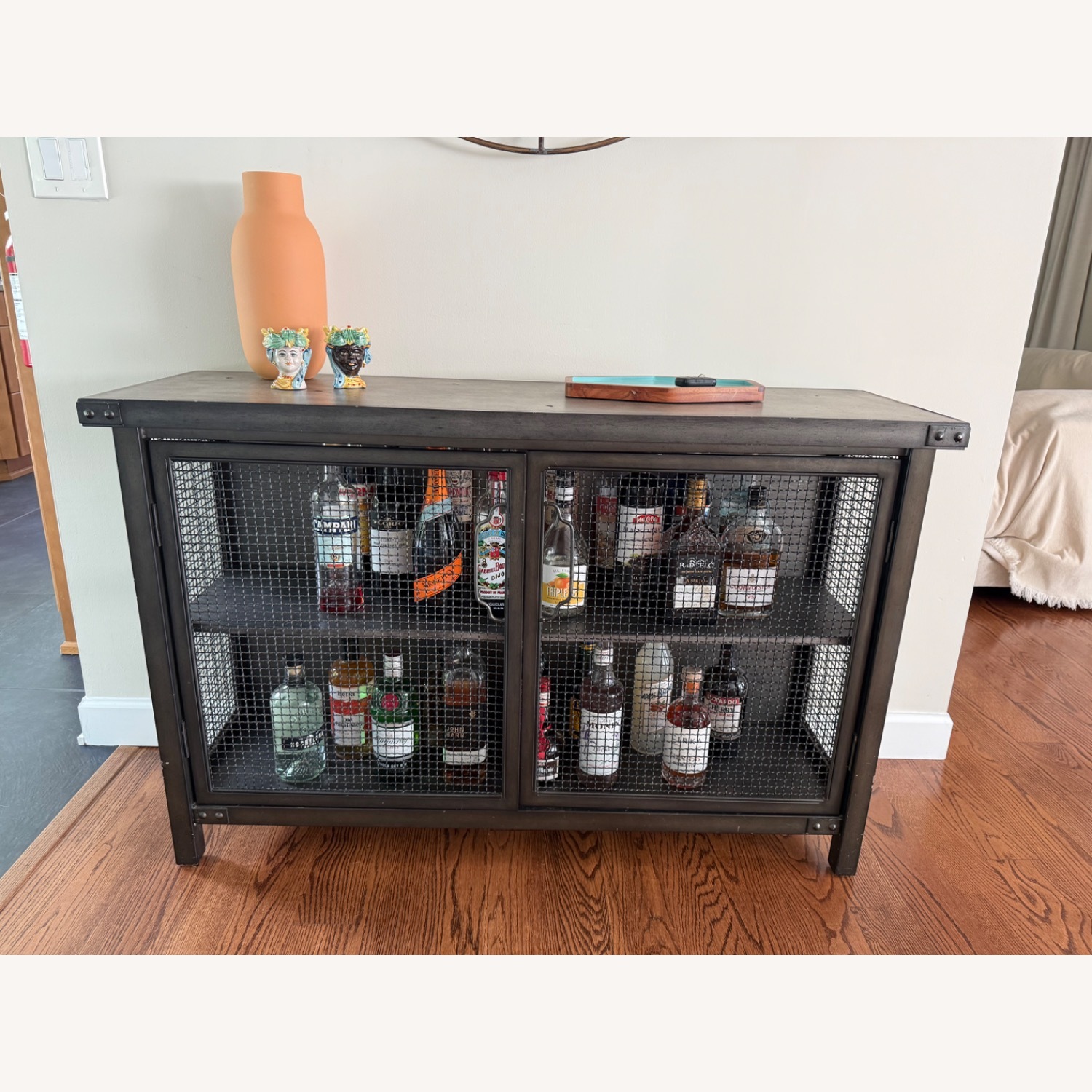 Silver Metal Sideboard - image-3