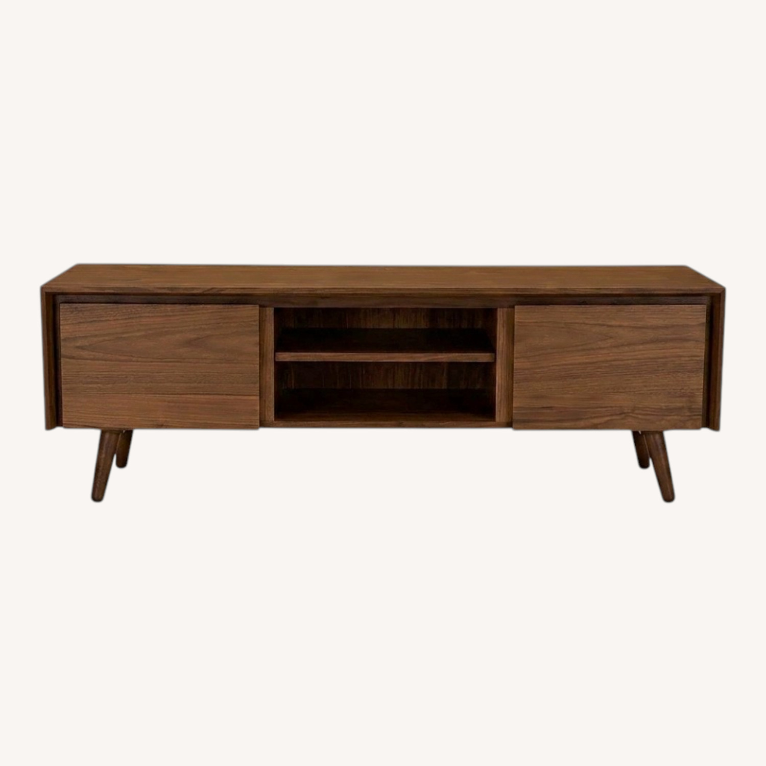 Article Seno Dark Brown Wood Media Storage - image-0