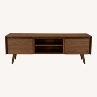 Article Seno Dark Brown Wood Media Storage