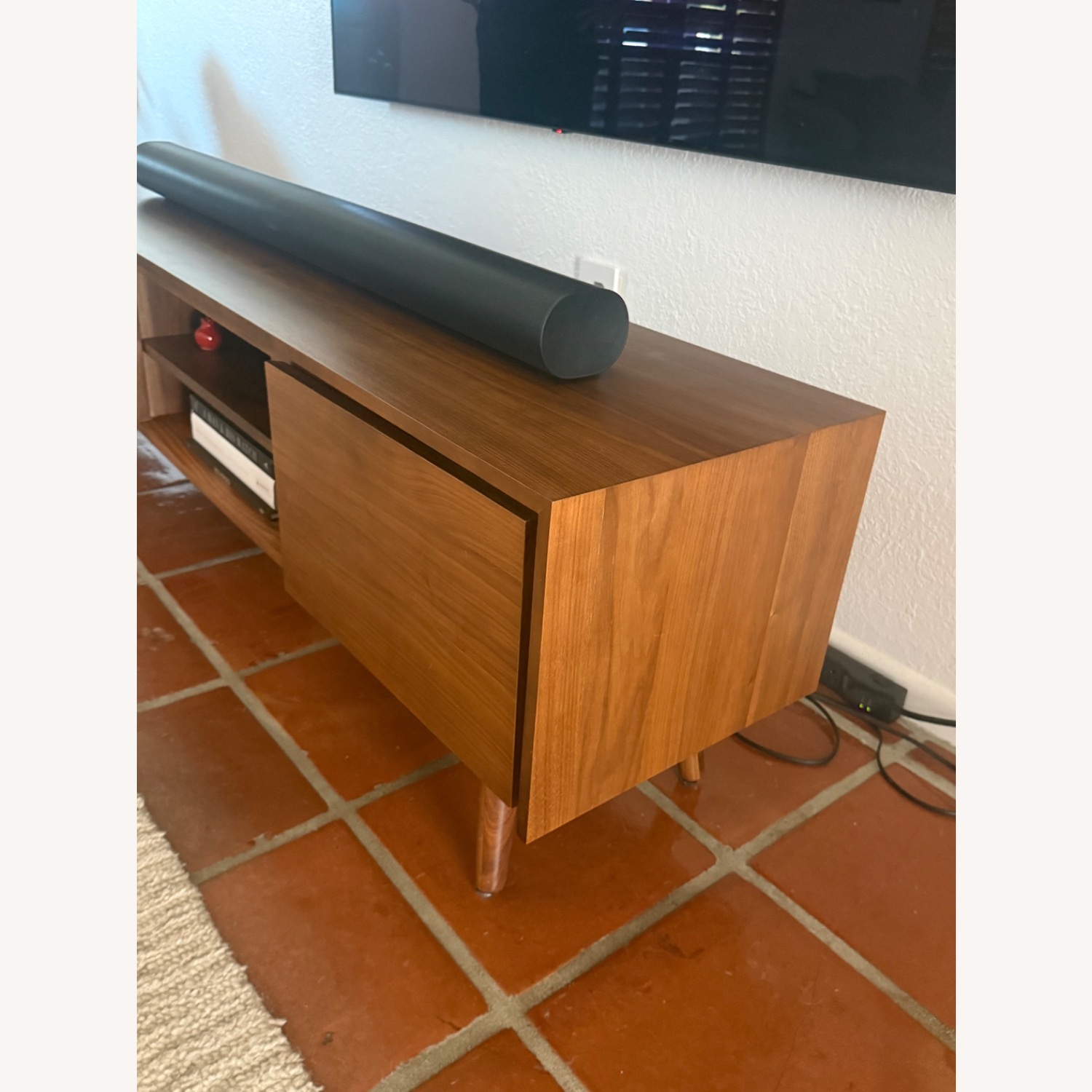 Article Seno Dark Brown Wood Media Storage - image-2