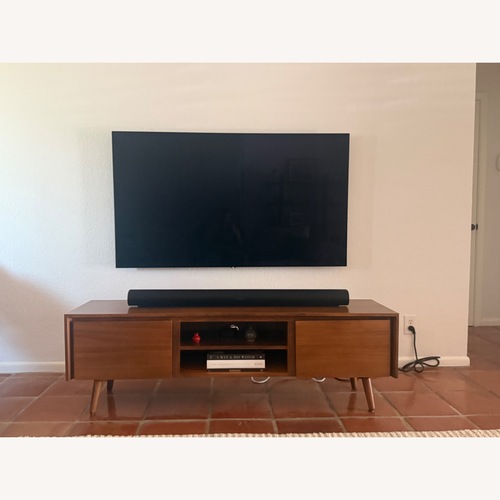 Used Article Seno Dark Brown Wood Media Storage for sale on AptDeco