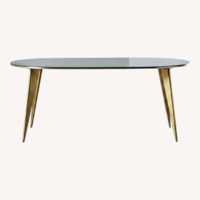 West Elm Arden Dark Gray Metal Dining Table