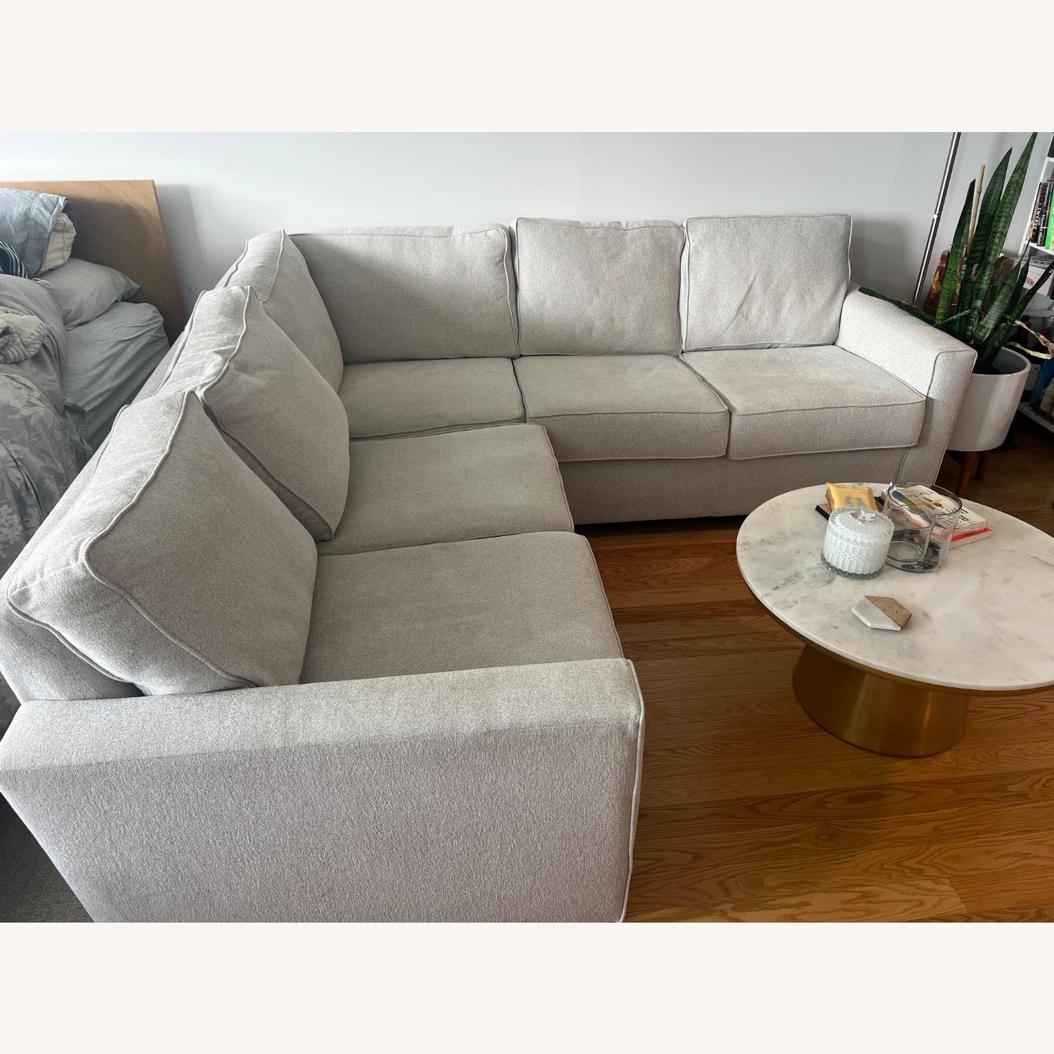 Pottery Barn Fremont Square Arm 3-Piece L-Shaped Sectional - image-2