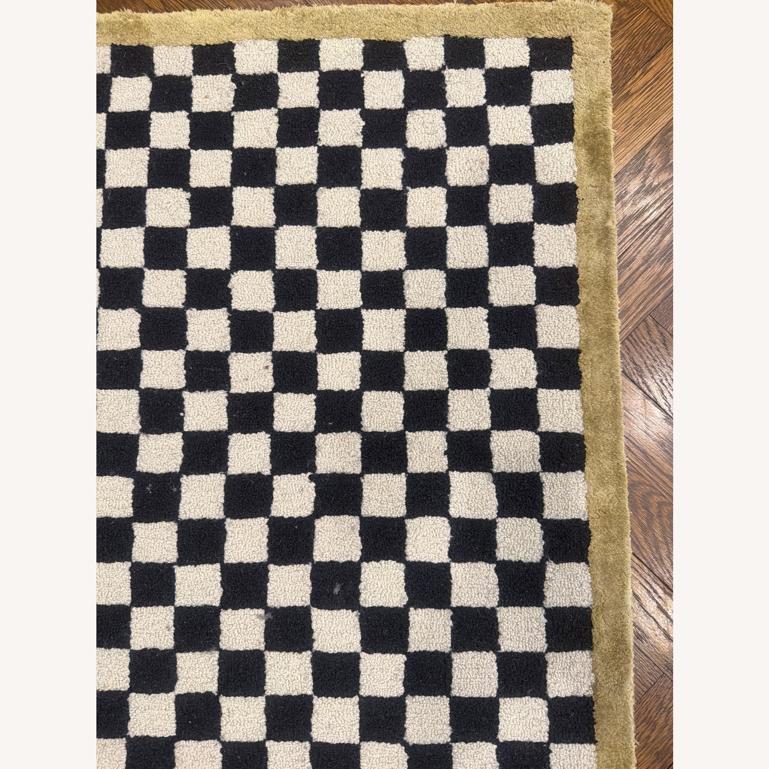 MacKenzie-Childs Black Wool Area Rug 3' x 5' - image-7