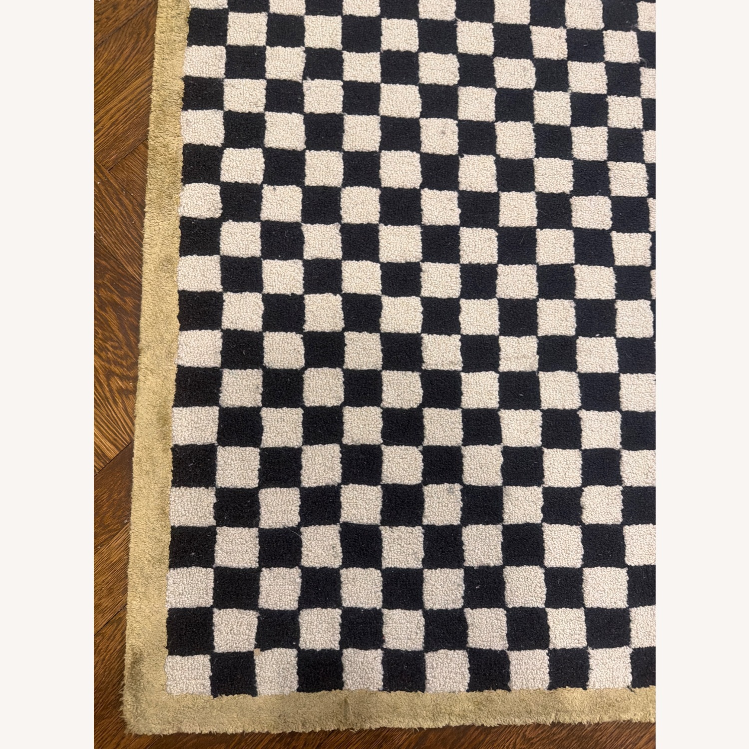 MacKenzie-Childs Black Wool Area Rug 3' x 5' - image-5