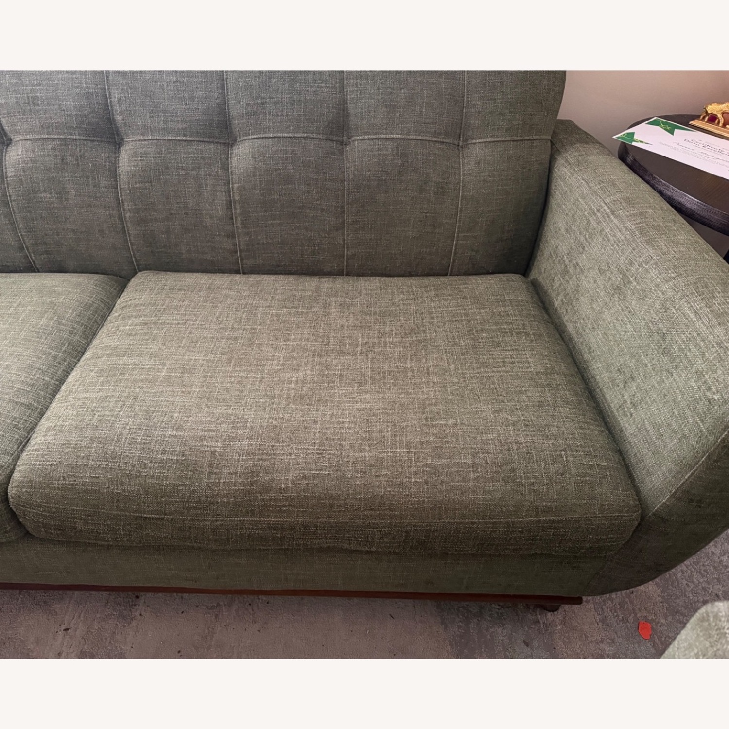 Rooms To Go East Side Green Fabric 2 Seater Sofa - image-3