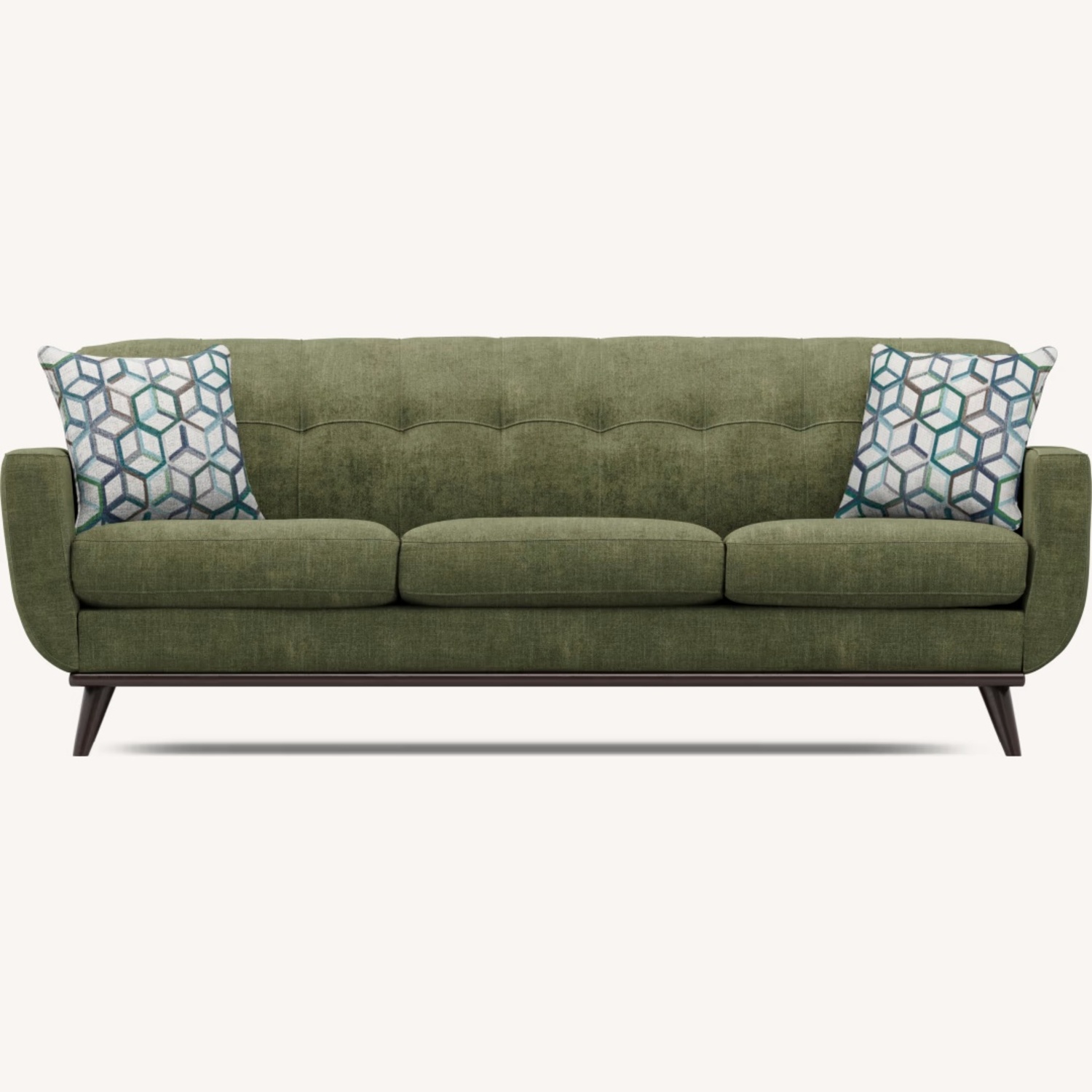 Rooms To Go Green Fabric 3+ Seater Sofa - image-5