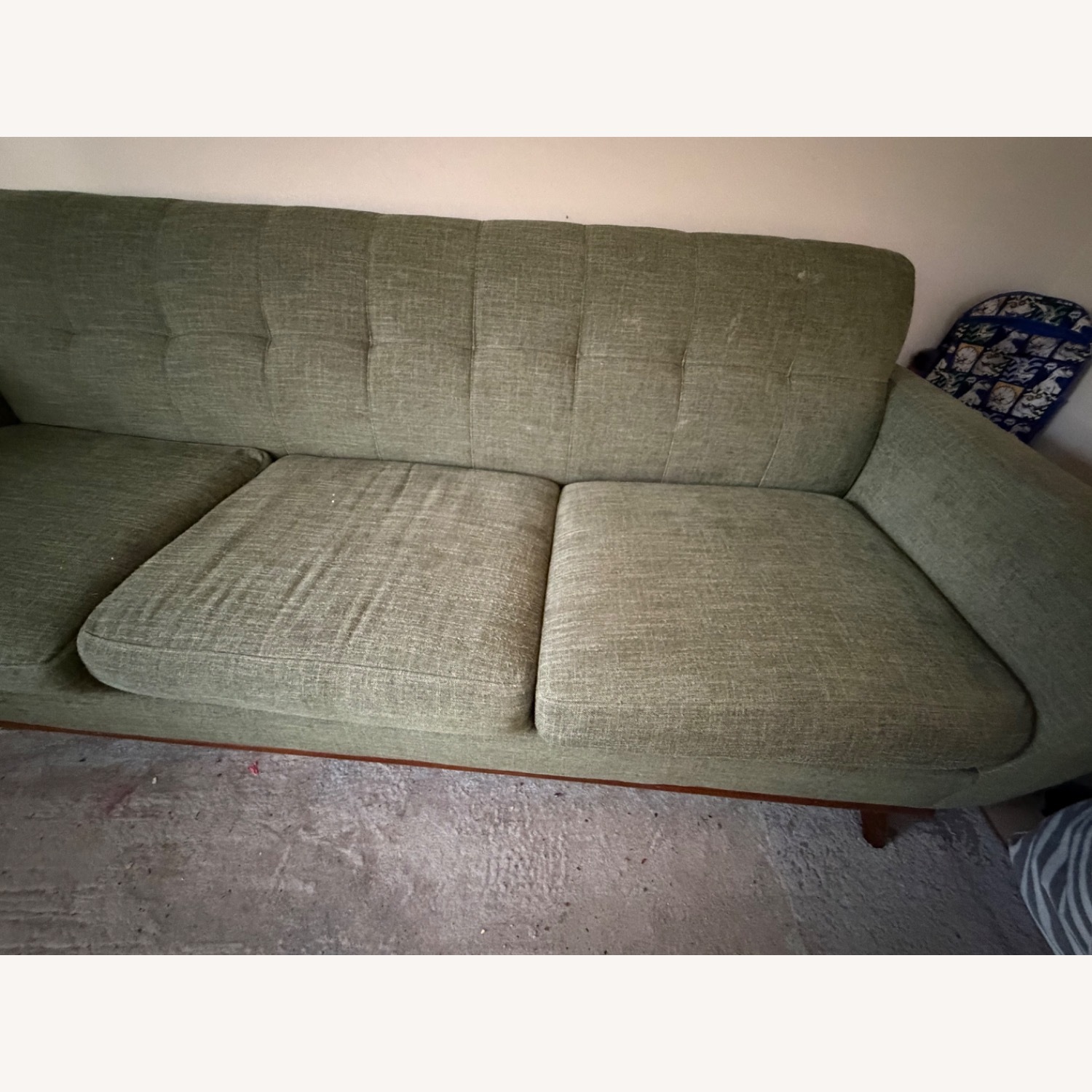 Rooms To Go Green Fabric 3+ Seater Sofa - image-3
