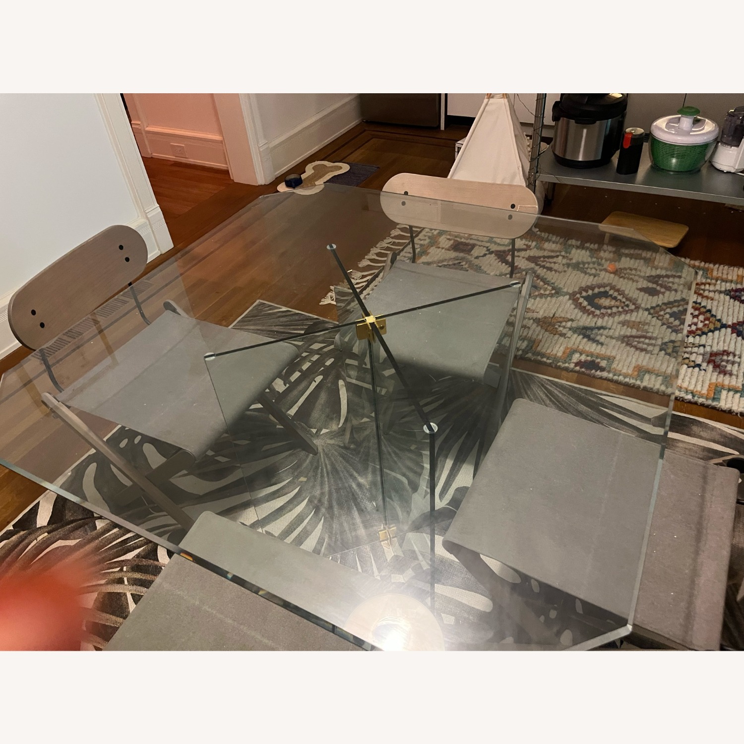 Vintage/Antique Transparent Dining Table - image-2