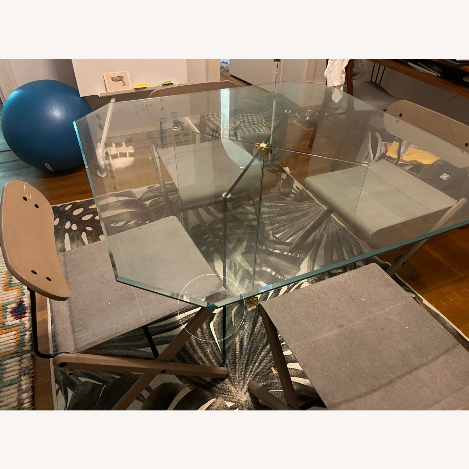 Vintage/Antique Transparent Dining Table - image-4