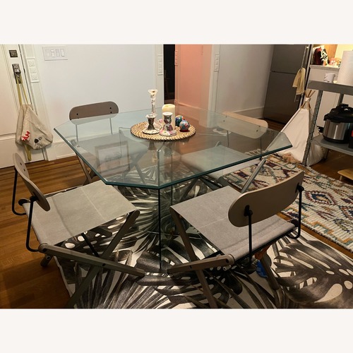 Used Vintage/Antique Transparent Dining Table for sale on AptDeco