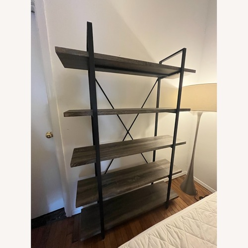 Used Dark Brown Wood Bookcase for sale on AptDeco