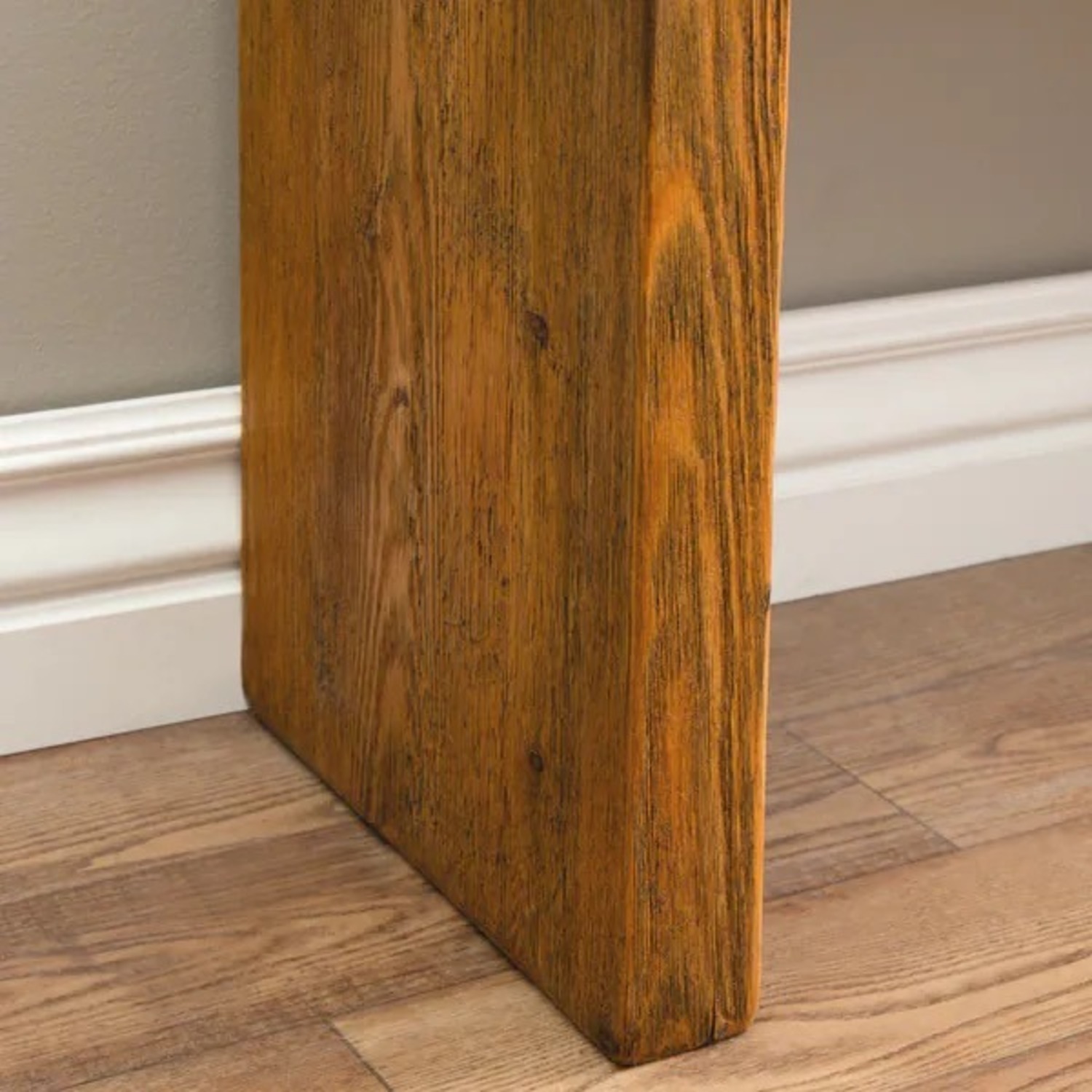 Rustic and Subtle Wooden Bench - image-2