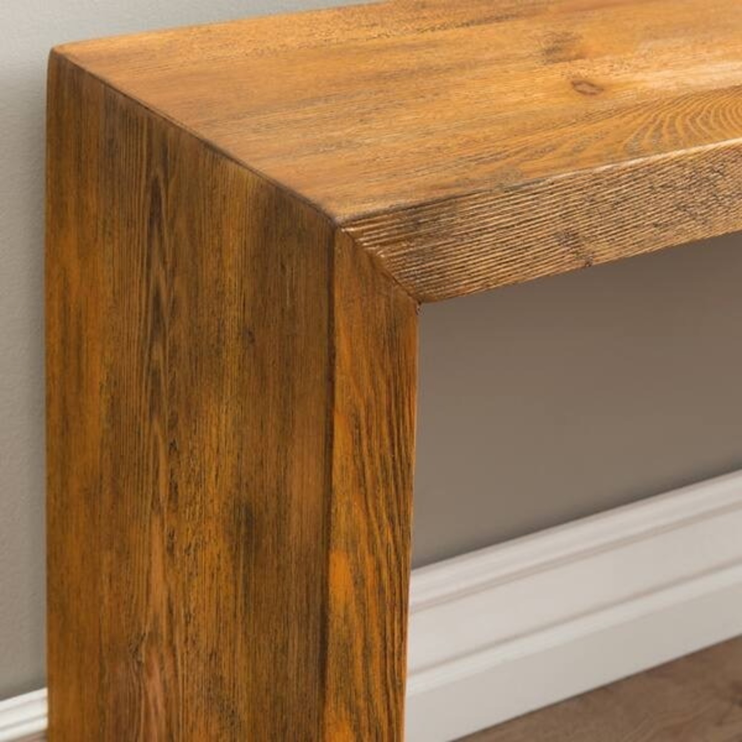 Rustic and Subtle Wooden Bench - image-3