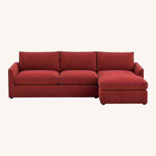 Used Crate & Barrel Lounge Berry 2 Piece Sectional for sale on AptDeco