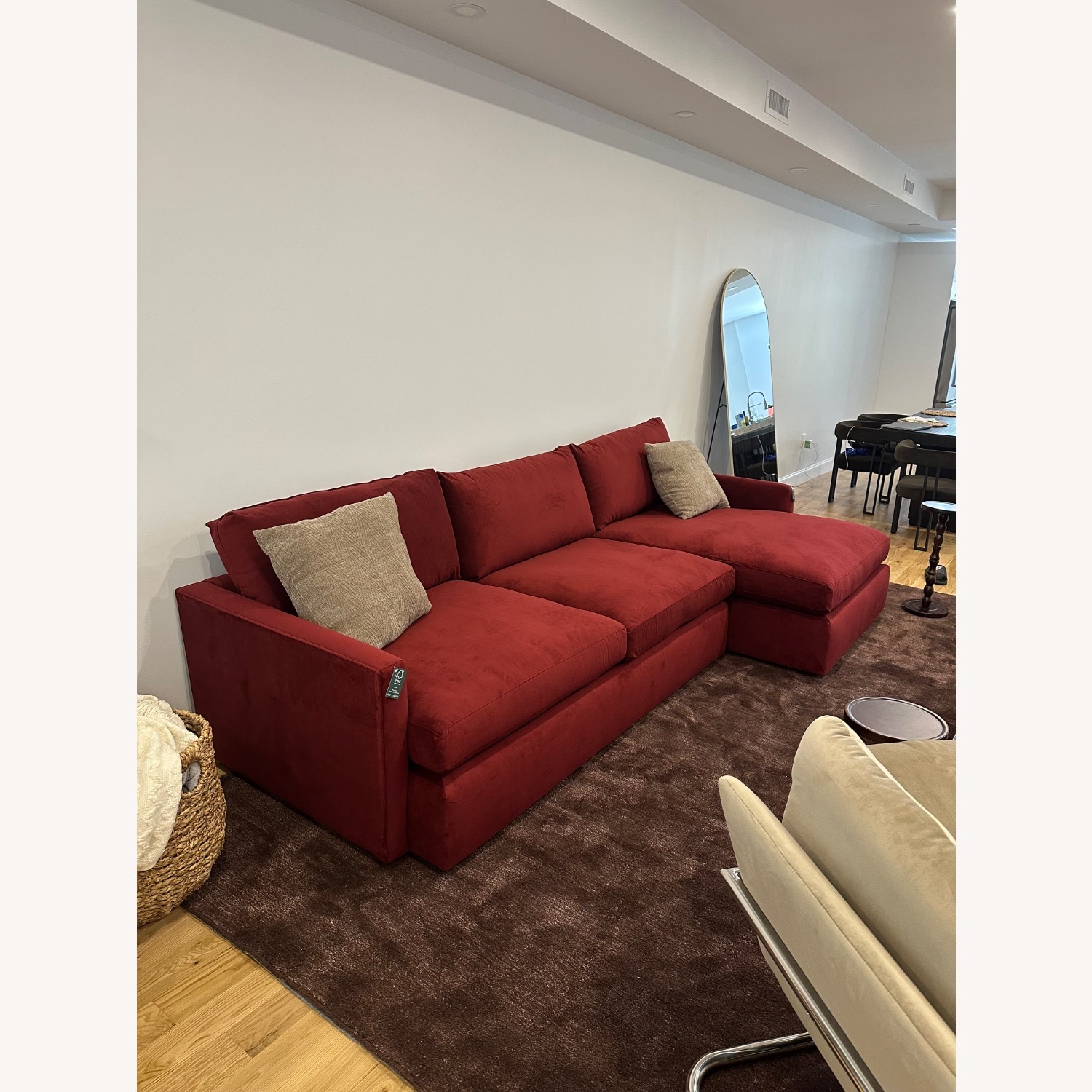 Crate & Barrel Lounge Berry 2 Piece Sectional - image-2