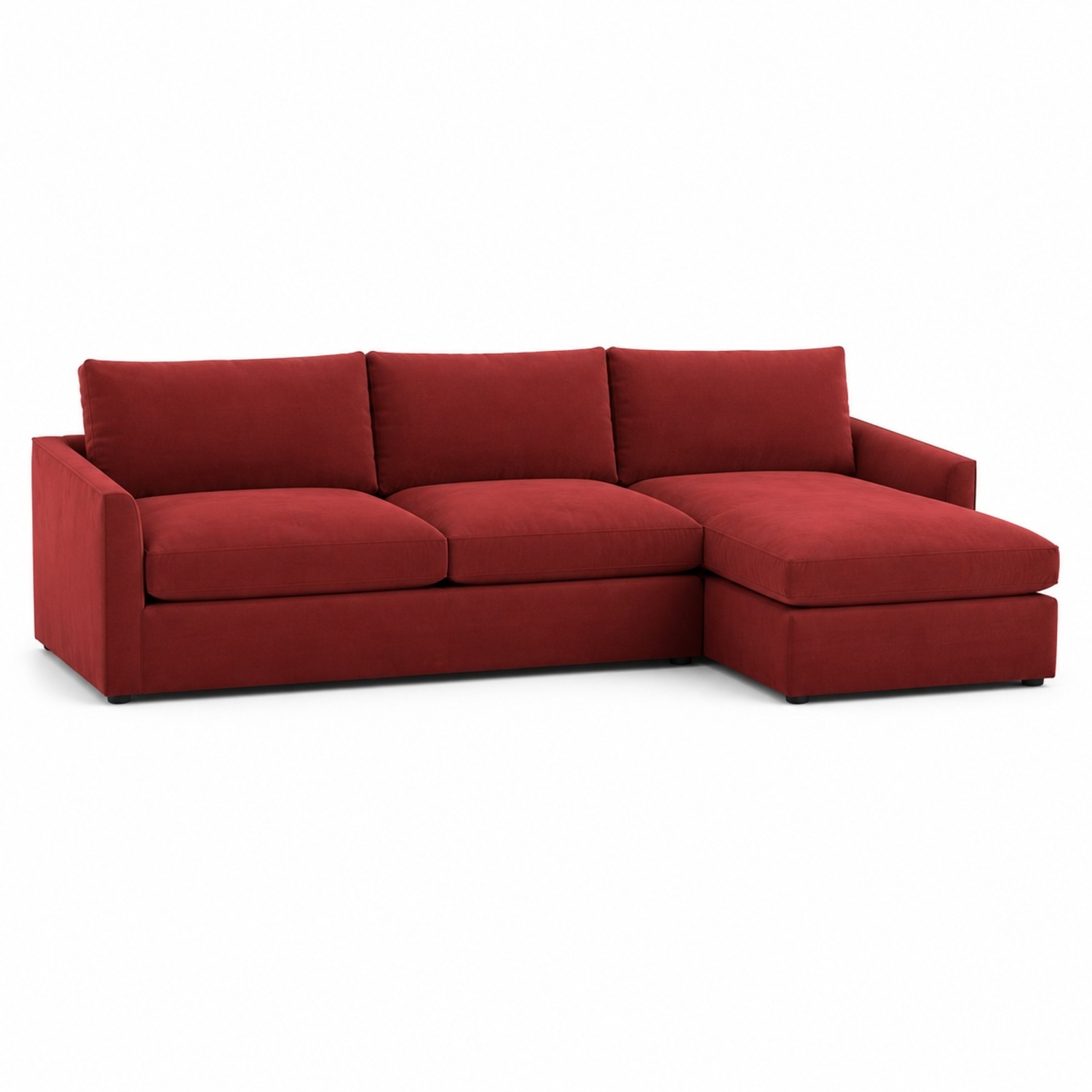 Crate & Barrel Lounge Berry 2 Piece Sectional - image-5
