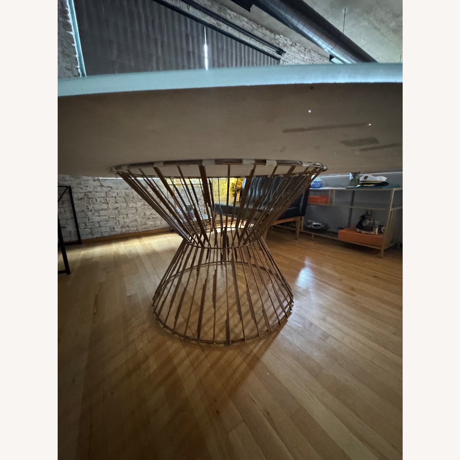 Custom Transparent Glass Oblong Dining Table - image-7