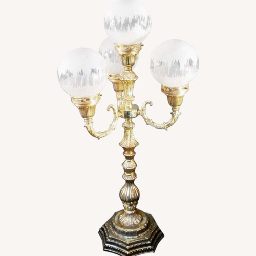 Used Gold Vintage Candelabra Lamp for sale on AptDeco