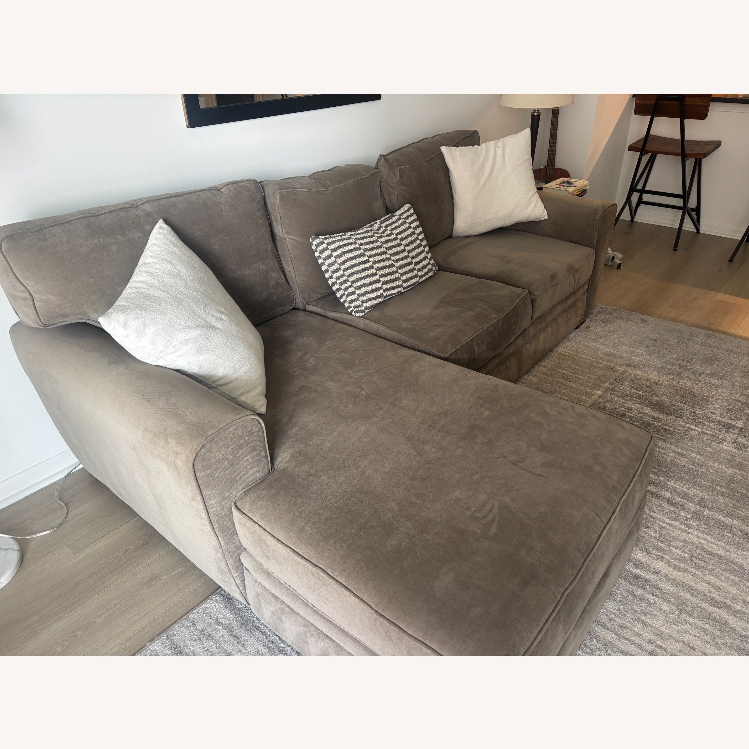 Raymour & Flanigan Furniture 2 Piece Sectional - image-1