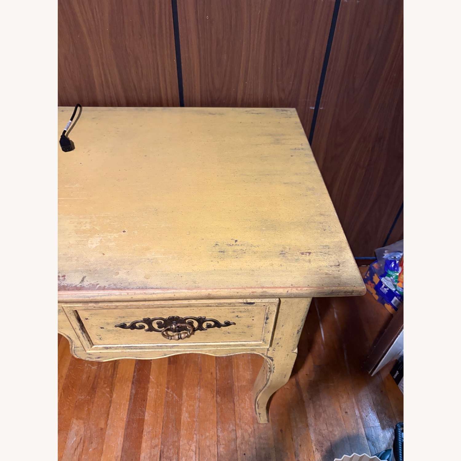 Vintage/Antique Jacques Bodart Yellow Wood Desk - image-2